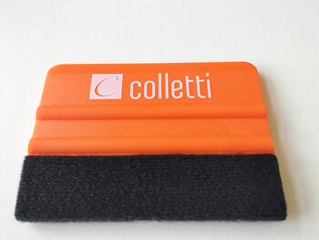 Colletti Professionele rakel - polypropyleen - met vilt