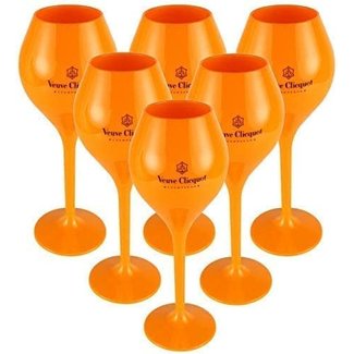 Veuve Clicquot hard plastieken glazen (260ml)