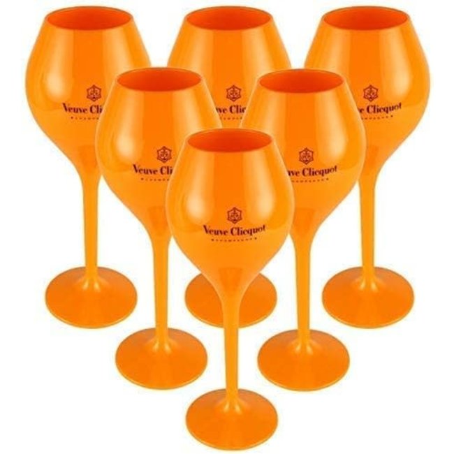 Veuve Clicquot hard plastieken glazen (260ml)