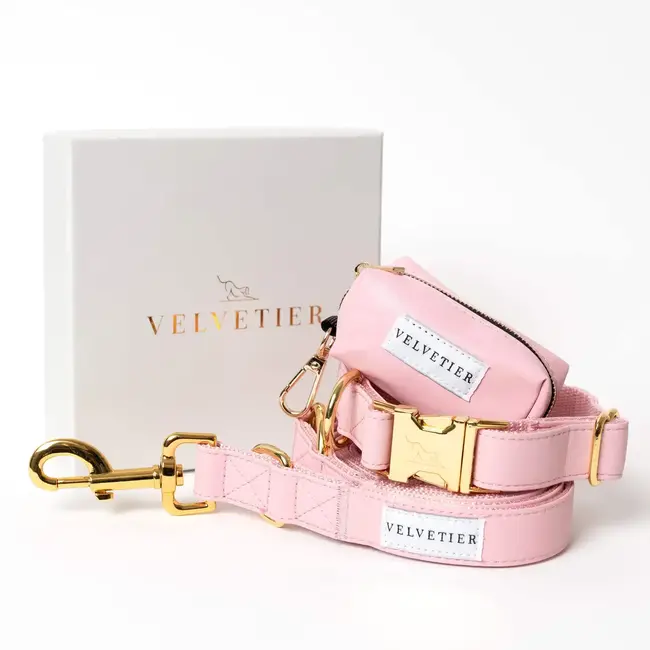 Velvetier leiband - roze - M/L✔️