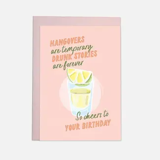 Kaart Blanche Wenskaart - drunk stories greeting card✔️