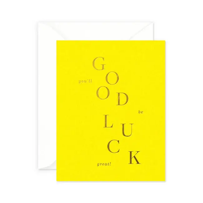 Smitten on Paper wenskaart "good luck"