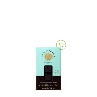 Sal de Ibiza Sal de Ibiza - Zwarte chocolade (bio) met fleur de sel - 40gr