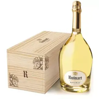 Ruinart Ruinart blanc de blanc - jéraboam fles - 3L inclusief houten kist
