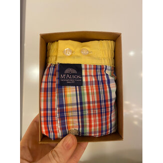 Mc Alson Boxershort Mc Alson - Checkered yellow & multi