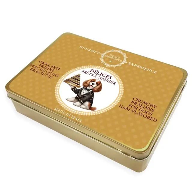 Dolci Impronte Hondenkoekjes - ham smaak - doos van 150gr