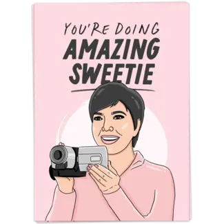 Kaart Blanche Wenskaart - Amazing sweetie