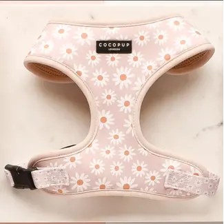 Cocopup Harnas hond - Daisy flower - oud roze