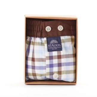 Mc Alson Boxershort Mc Alson - Checkered purple & brown