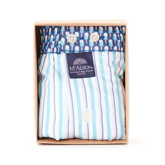 Mc Alson Boxershort Mc Alson - Striped turquoise