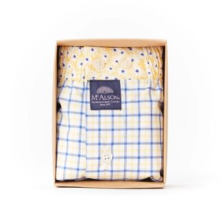Mc Alson Boxershort Mc Alson - Checkered blue & yellow