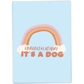 Kaart Blanche Wenskaart - Animal love (dog)