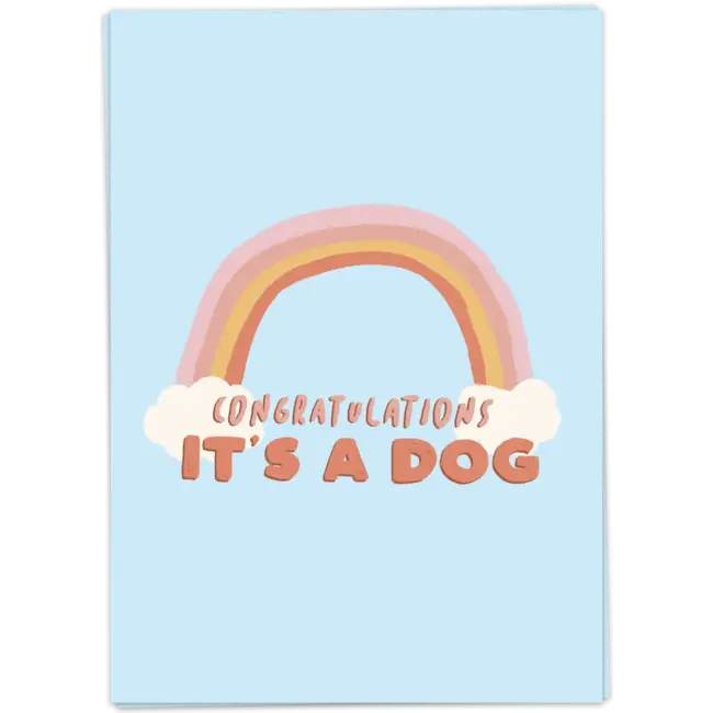 Kaart Blanche Wenskaart - Animal love (dog)