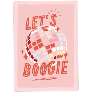 Kaart Blanche Wenskaart - Let's boogie (dubbel)