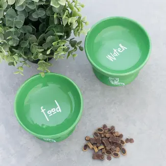 helio feretti Voeder- en drinkbakjes (verhoogd) - groen