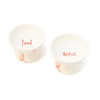 helio feretti Voeder- en drinkbakjes (verhoogd) - wit