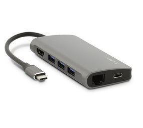 LMP USB-C mini Dock Adapter 8 poort Spacegrijs LMP USB-C mini Dock Adapter 8 poort Spacegrijs