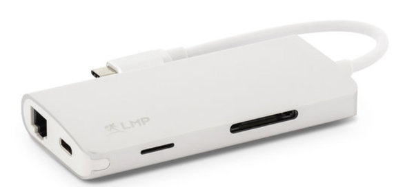 LMP USB-C mini Dock Adapter 8 poort Zilver LMP USB-C mini Dock Adapter 8 poort Zilver