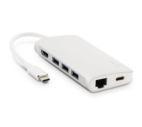 LMP USB-C mini Dock Adapter 8 poort Zilver LMP USB-C mini Dock Adapter 8 poort Zilver