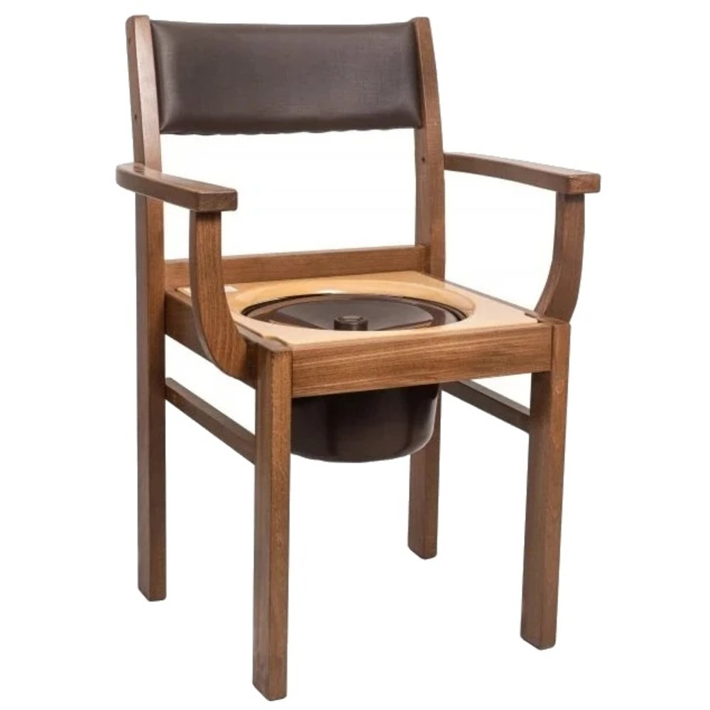 Scholten Hulpmiddelen Toiletstoel, Po Stoel Hout (donker)