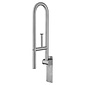 MultiMotion RVS toiletbeugel opklapbaar 60 cm met toiletrolhouder