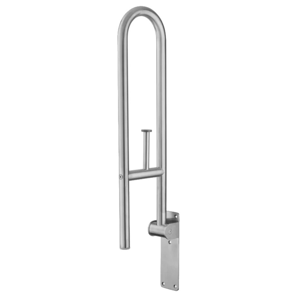MultiMotion RVS toiletbeugel opklapbaar 76 cm met toiletrolhouder