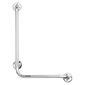 MultiMotion Wandbeugel gehoekt 90 graden | L-vorm | chrome, extra grip