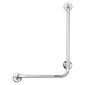 MultiMotion Wandbeugel gehoekt 90 graden | L-vorm | chrome, extra grip