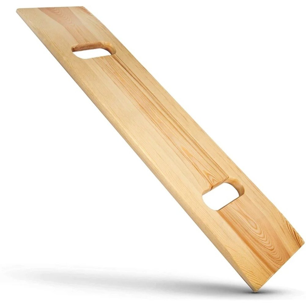 Scholten Hulpmiddelen Transferplank hout met handgrepen