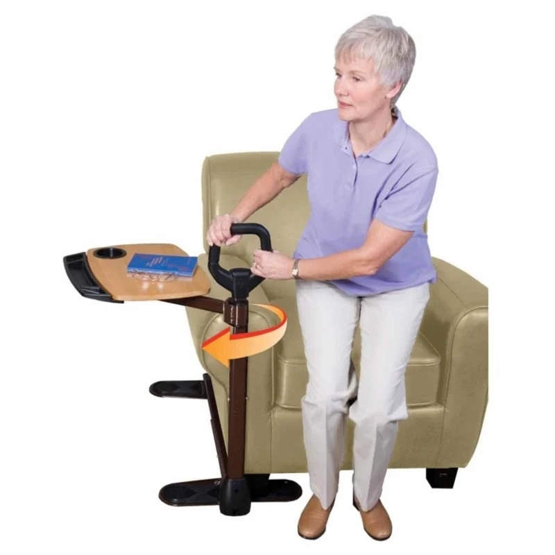 Stander Draaibare tafeltje met sta-op handvat