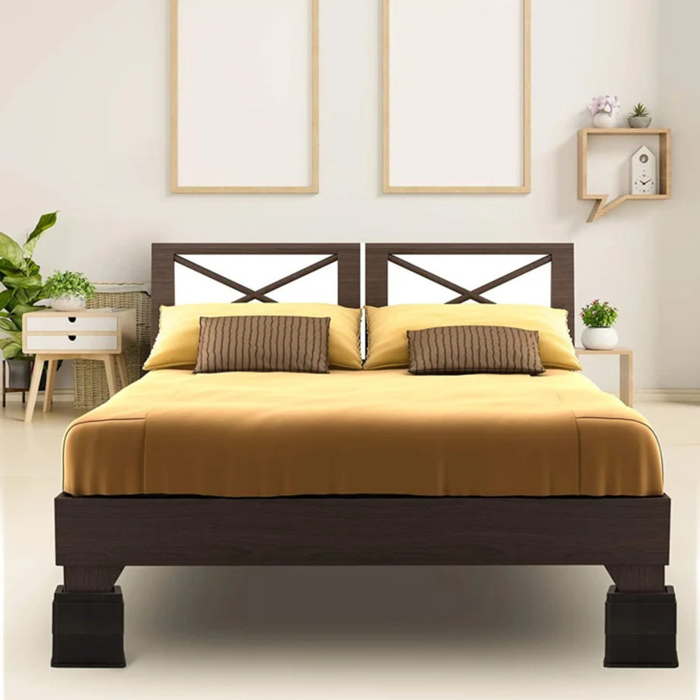 MultiMotion Bedverhogers zwart / meubelverhogers 5 cm (stapelbaar tot 20 cm) Extra sterk 1000 kg