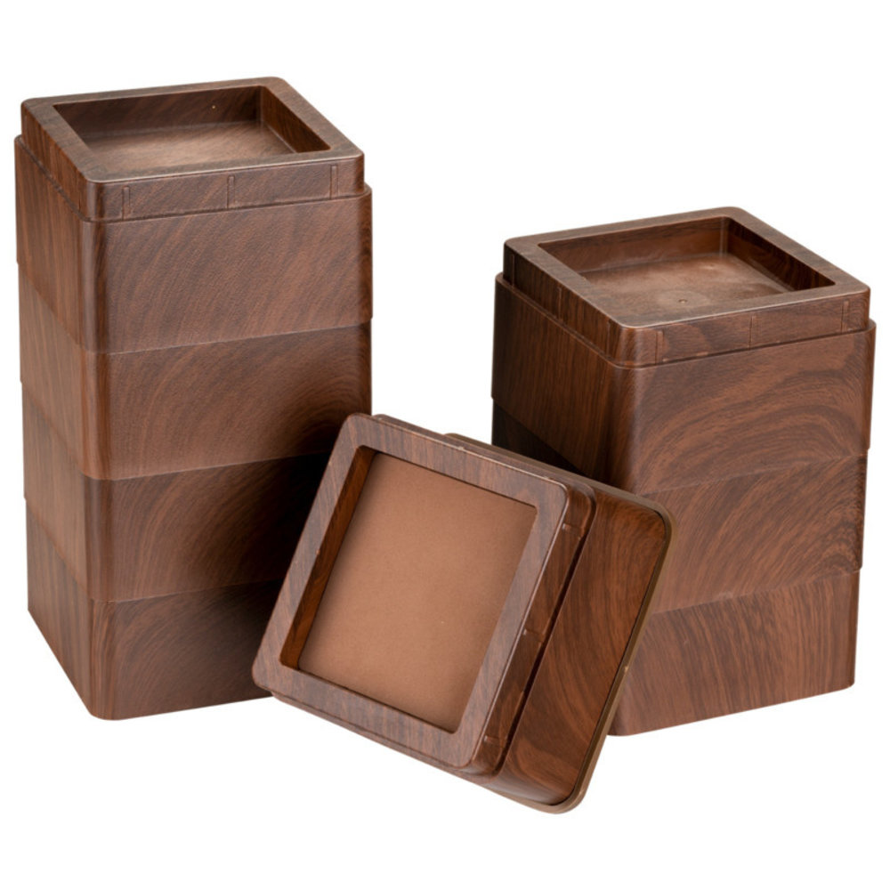 MultiMotion Bedverhogers hout print / meubelverhogers 5 cm (stapelbaar tot 20 cm) Extra sterk 1000 kg