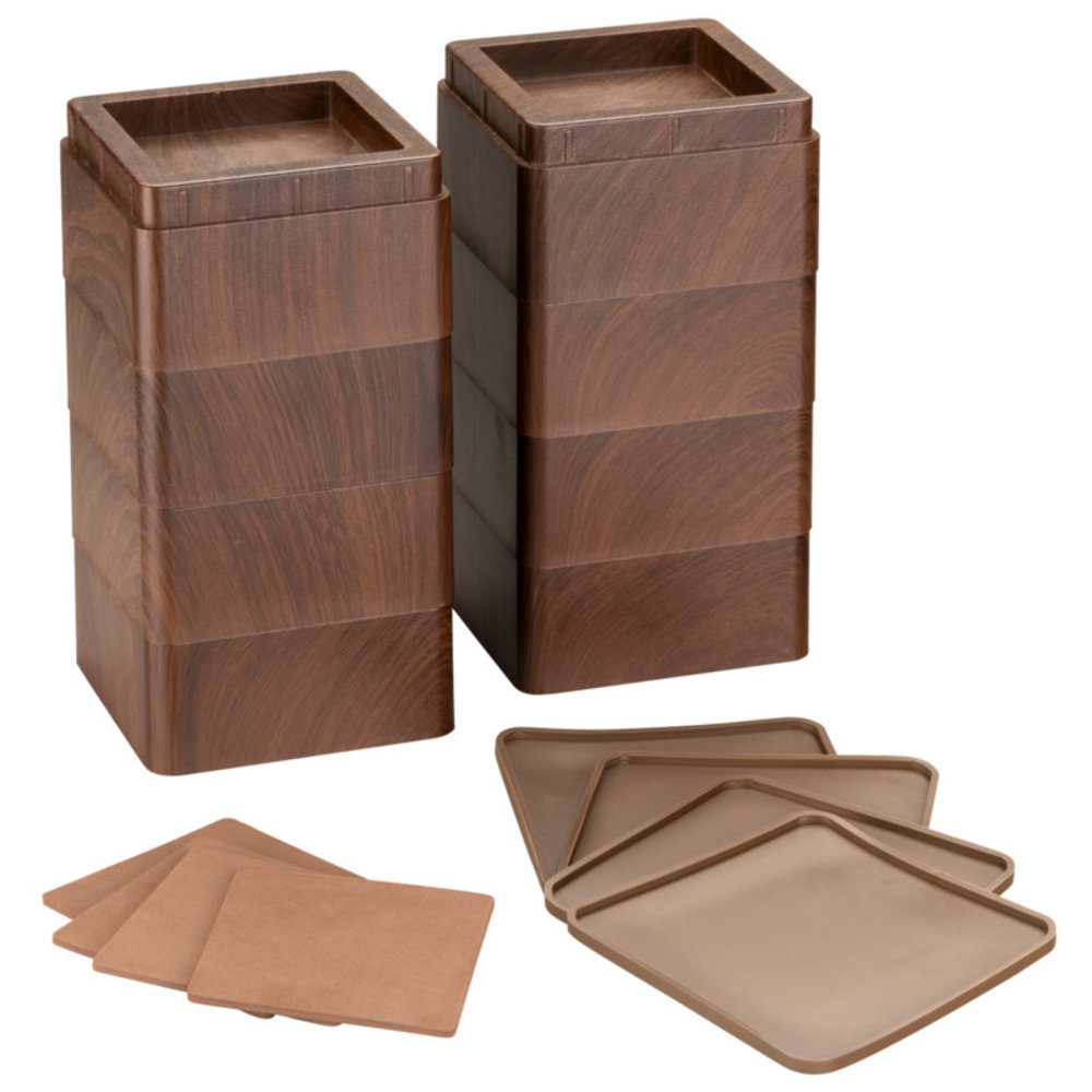Meubelverhoger, Hoogte 5cm Houten Meubelverhoger Meubelondersteuningspoten, Bedverhogers, Meubelverhogers Lift Houten Bed Bureau Verhoger Lifttafel(4.2 cm