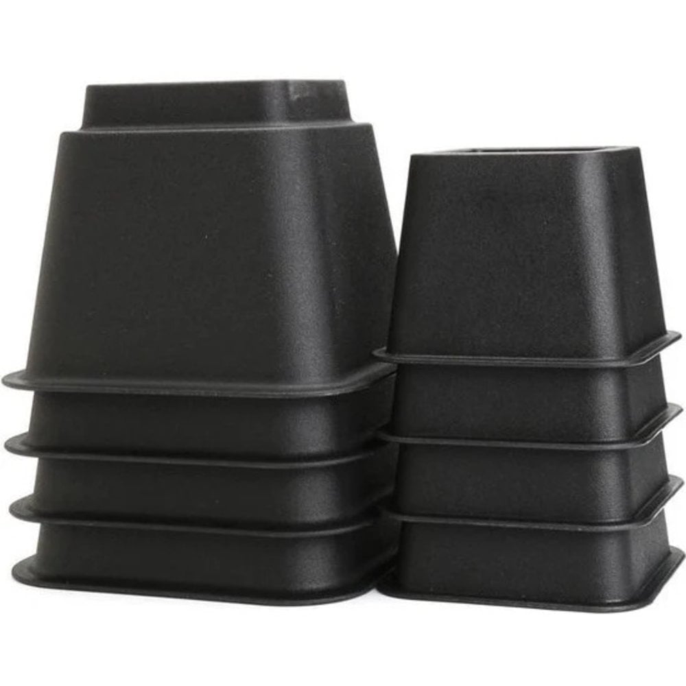 MultiMotion Bedverhogers / Meubelverhogers. Instelbaar tussen 8, 13 en 21 cm - ZWART