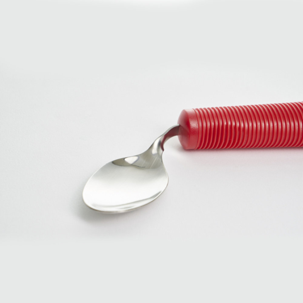 MultiMotion Aangepast bestek 4-delig verdikt, buigzaam, extra grip. ROOD, Alzheimer