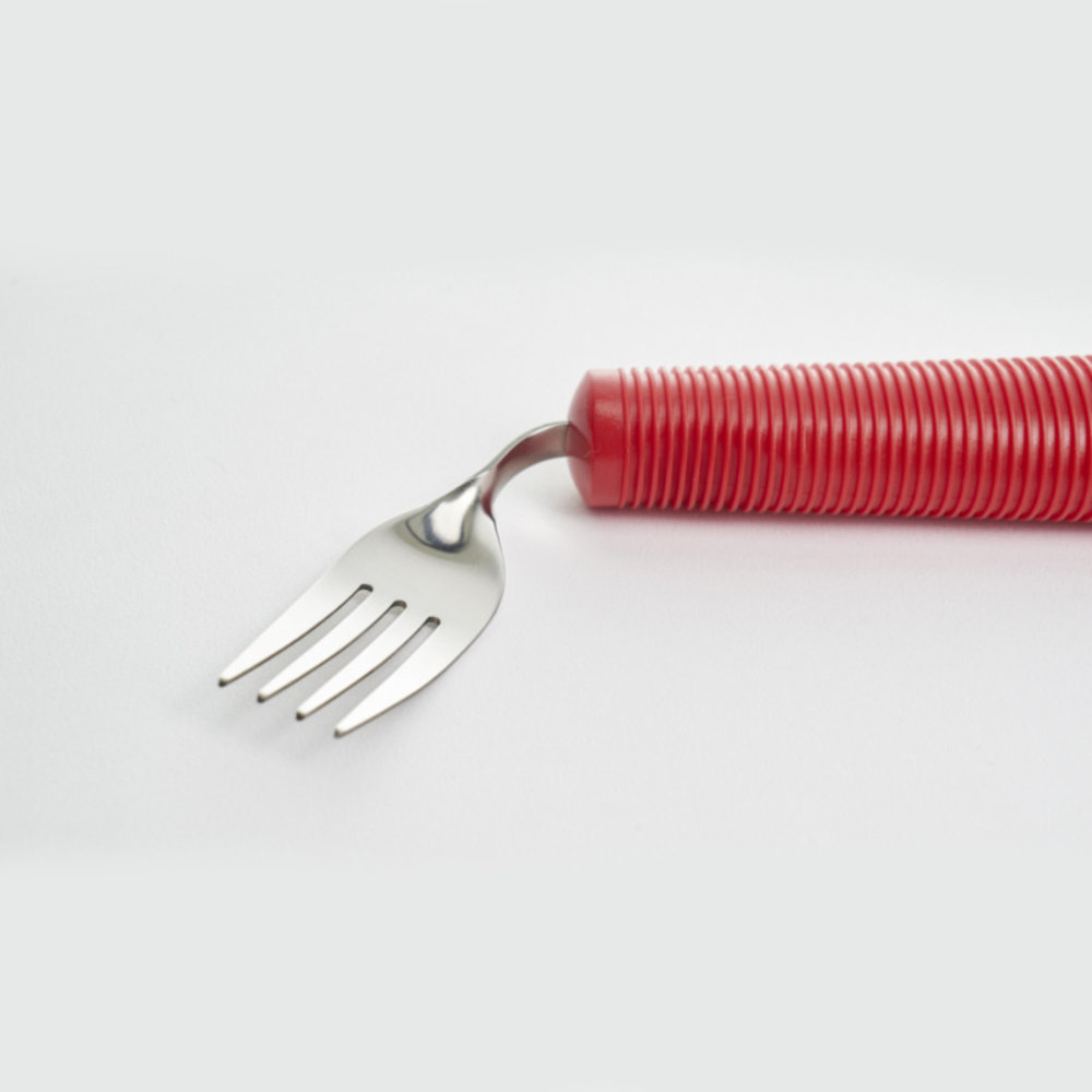 MultiMotion Aangepast bestek 4-delig verdikt, buigzaam, extra grip. ROOD, Alzheimer