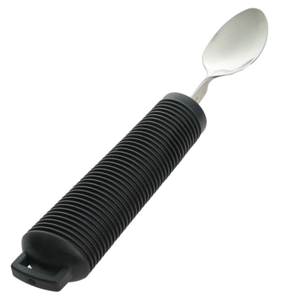 MultiMotion Theelepel - Aangepast bestek - verdikt, buigzaam, extra grip. ZWART