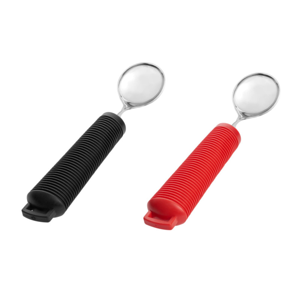 MultiMotion Soeplepel - Aangepast bestek - verdikt, buigzaam, extra grip. - ZWART