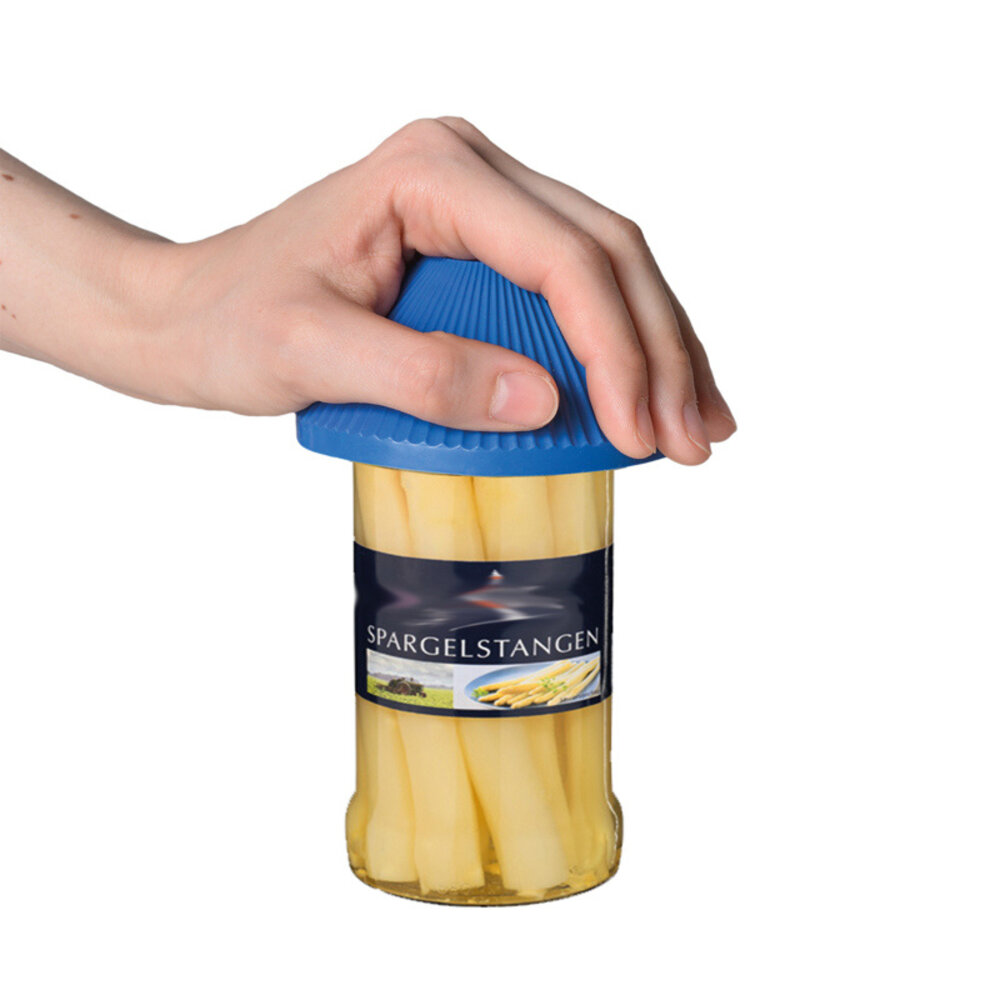 Scholten Hulpmiddelen Universele fles en pottenopener antislip (blauw)