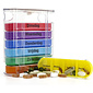 MultiMotion Pillendoosje 7 daags / 4 vakjes per dag - MULTICOLOR
