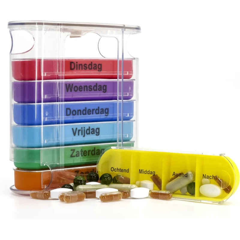 MultiMotion Pillendoosje 7 daags / 4 vakjes per dag MultiMotion Pillendoosje 7 daags / 4 vakjes per dag
