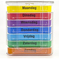 MultiMotion Pillendoosje 7 daags / 4 vakjes per dag - MULTICOLOR