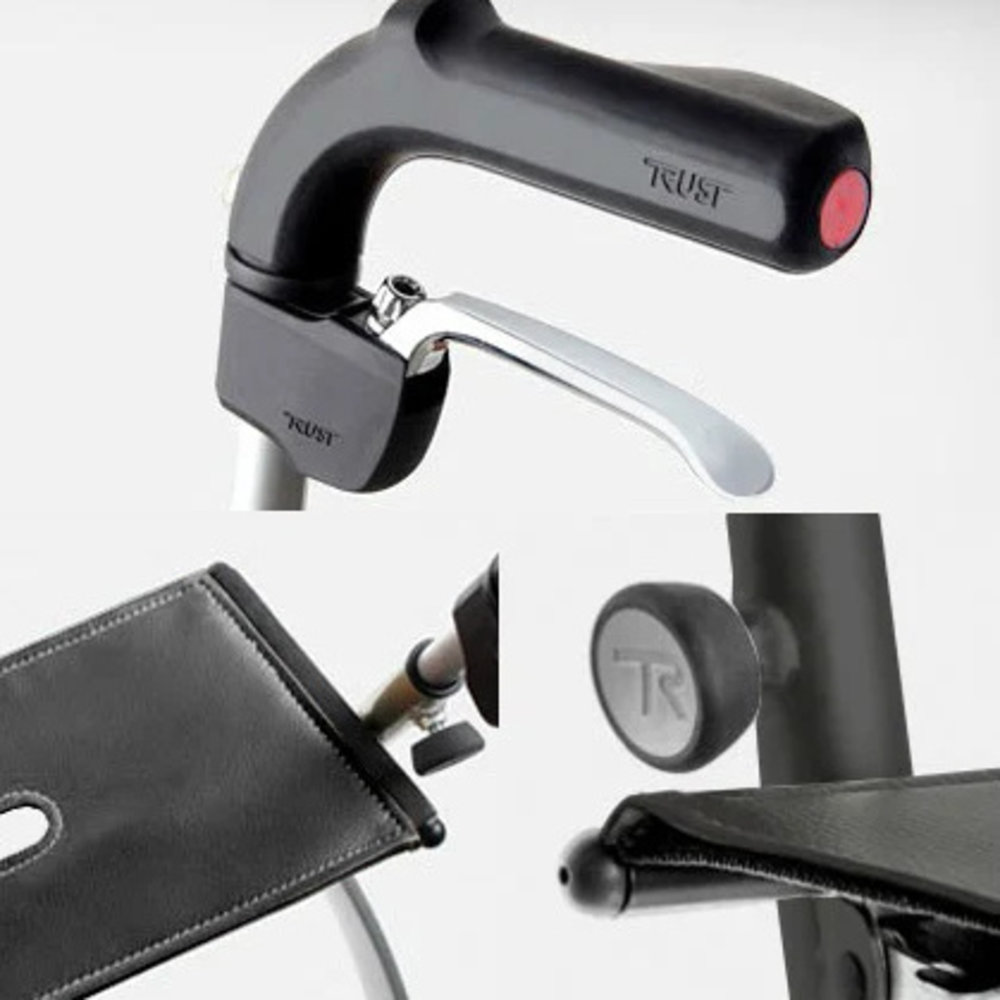 TrustCare TrustCare let's go out lichtgewicht rollator - Zwart