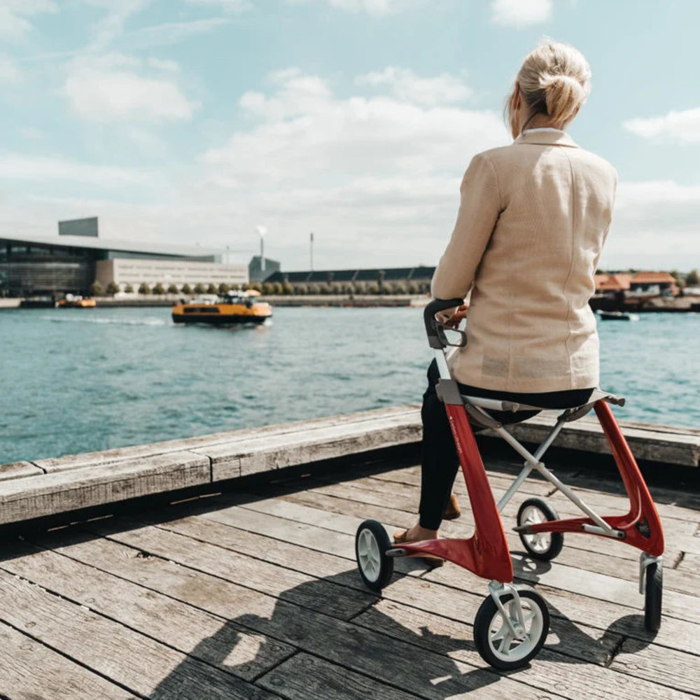 By ACRE By ACRE Carbon ultralight rollator Regular - Rood