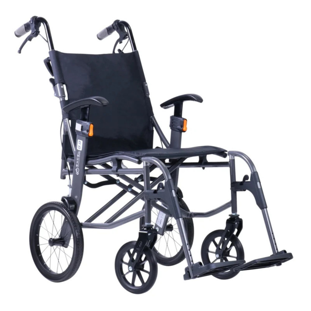 Excel Excel 9.9 lichtgewicht transport rolstoel BLAUW
