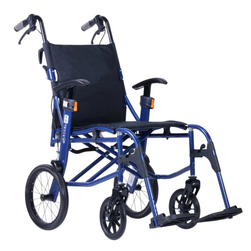 Excel Excel 9.9 lichtgewicht transport rolstoel ROOD