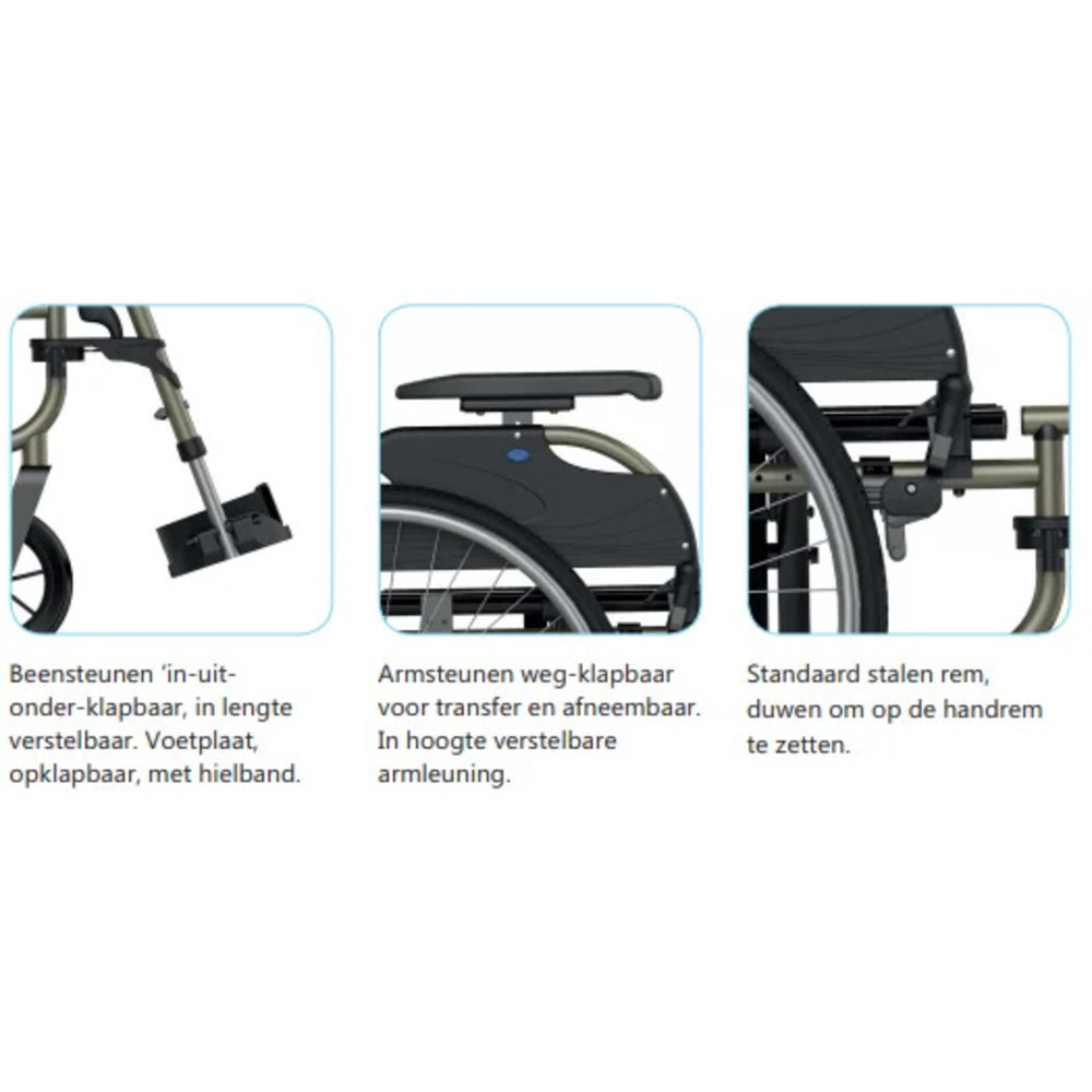 Rehasense Rehasense Icon 20 lichtgewicht rolstoel
