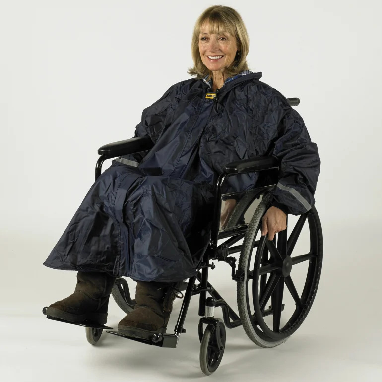 Splash Rolstoel poncho Splash met mouwen, ongevoerd Splash Rolstoel poncho Splash met mouwen, ongevoerd