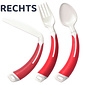 MultiMotion Bestekset gebogen 3-delig rood - Aangepast bestek
