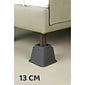 MultiMotion Bedverhogers / Meubelverhogers. Instelbaar tussen 8, 13 en 21 cm - ZWART